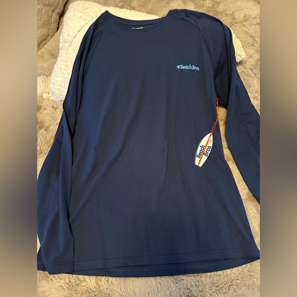 NWT - BEACH BROS LONG SLEEVE COTTON T SIZE XL